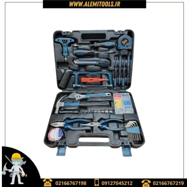 خرید مجموعه کامل 55 تایی ابزار حرفه ای باس